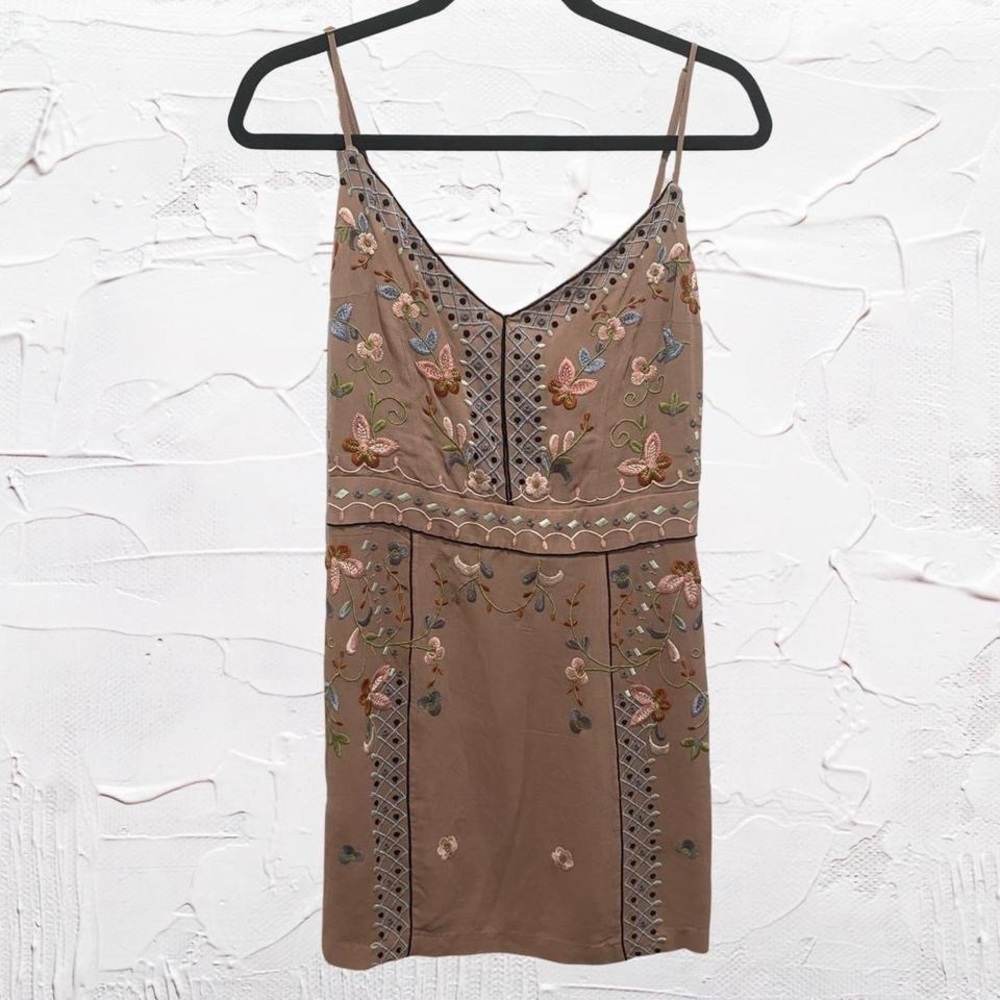 Gorgeous Embroidered Fairycore Mini Dress